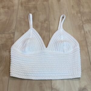 LA Hearts knit crop